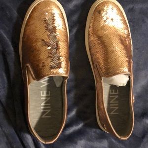 Nine West Sequins Slip On Shoes